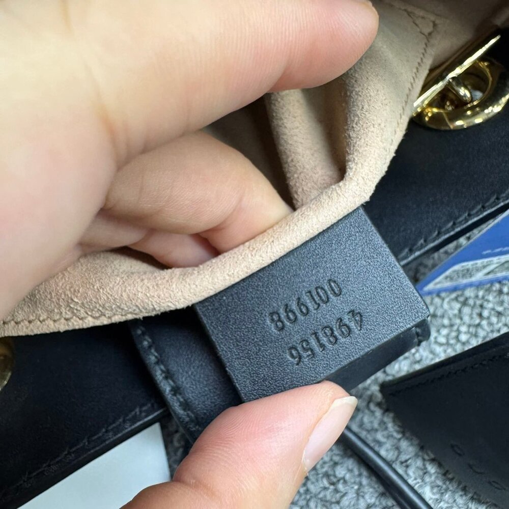 GUCCI Padlock Brown Bee Canvas Shoulder Bag 888-081625 - Picture 15 of 16